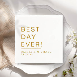 Guardanapo De Papel Melhor Dia De Todos | Dia de Casamento Branco Mini