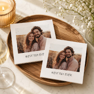 Guardanapo De Papel Melhor Dia de Todos Foto Casamento Personalizado R