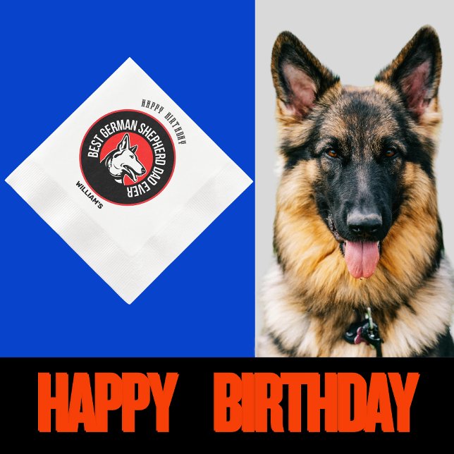 Guardanapo De Papel Melhor Pai de German shepherd (Criador carregado)
