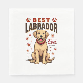 Guardanapo De Papel Melhor Pai de Labrador de Todos os Tempos Vintage 