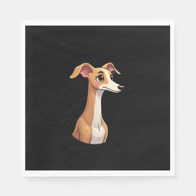 Guardanapo De Papel Melhor vida com Greyhound Long Sleeve T-Shi árabe (Frente)