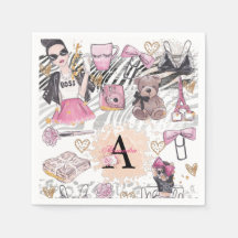 Menina Chefe Zebra de Luxo Rosa