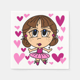 Guardanapo De Papel Menina da bailarina