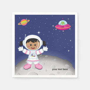 Guardanapo De Papel Menina do astronauta
