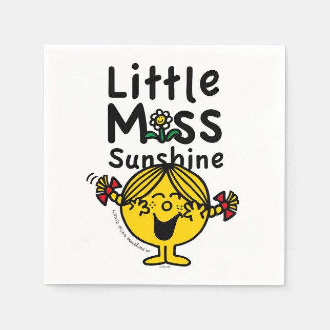 Guardanapo De Papel Menina | Pequena Miss Sunshine Laughs (Frente)