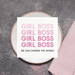Guardanapo De Papel Menina Rosa Moderna - Melhor Presente de Menina
