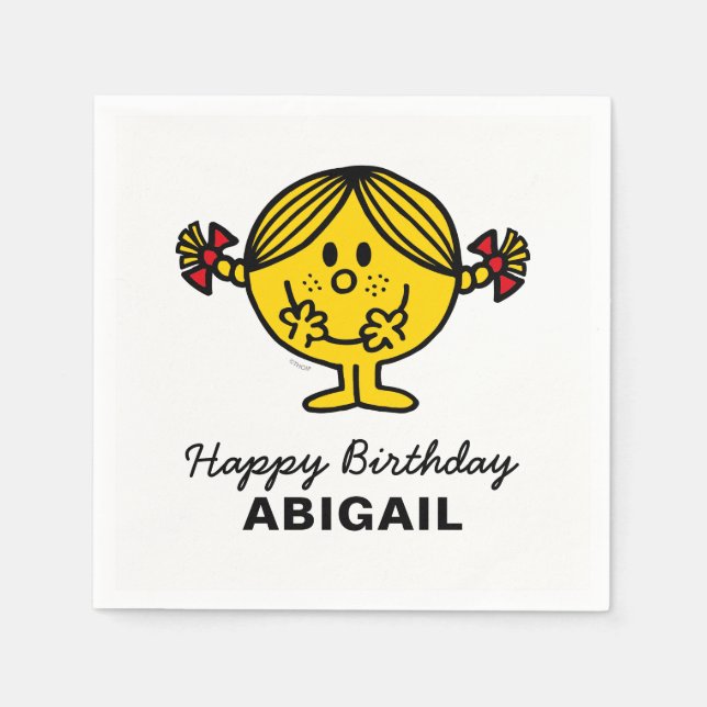 Guardanapo De Papel Menina Sunshine | Aniversário (Frente)