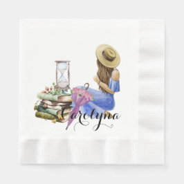 Guardanapo De Papel meninas de flores personalizadas da fazenda