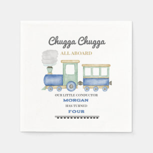 Guardanapo De Papel Menino é qualquer comilão azul de aniversário Chug