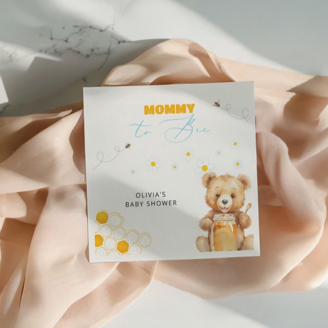 Guardanapo De Papel Menino Menina Urso de Pelúcia Festa de Bebê Honey (Criador carregado)