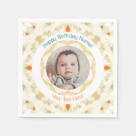 Guardanapo De Papel Meninos Outono Queda Feliz Aniversário Foto Person
