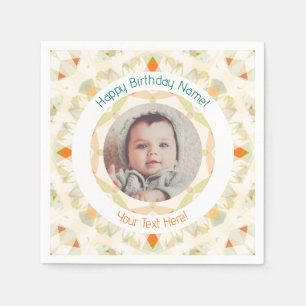 Guardanapo De Papel Meninos Outono Queda Feliz Aniversário Foto Person