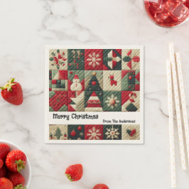Guardanapo De Papel Mensagem de Designs de Natal Encerrada