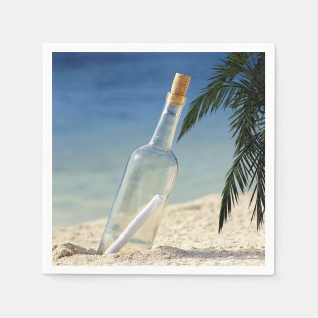 Guardanapo De Papel Mensagem num frasco 2 (Frente)