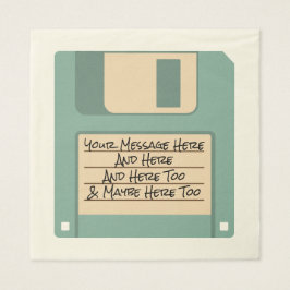 Guardanapo De Papel Mensagem personalizada Disquete Disquete do Comput