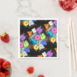 Guardanapo De Papel Mentalidade Motivacional Sucesso Inspiração Design
