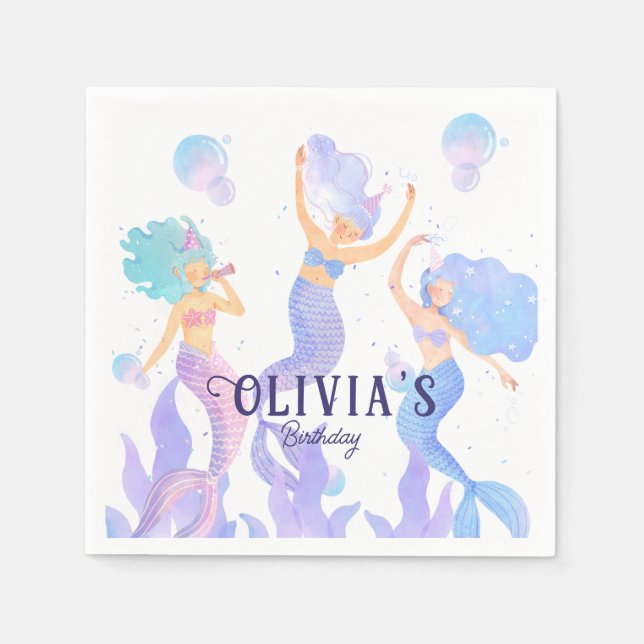 Guardanapo De Papel Mermaid (Frente)