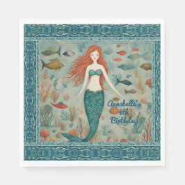 Guardanapo De Papel Mermaid Birthday