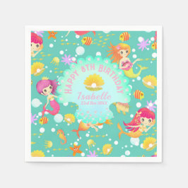 Guardanapo De Papel Mermaids Teal