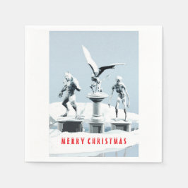 Guardanapo De Papel Merry Christmas. Monster ice sculptures