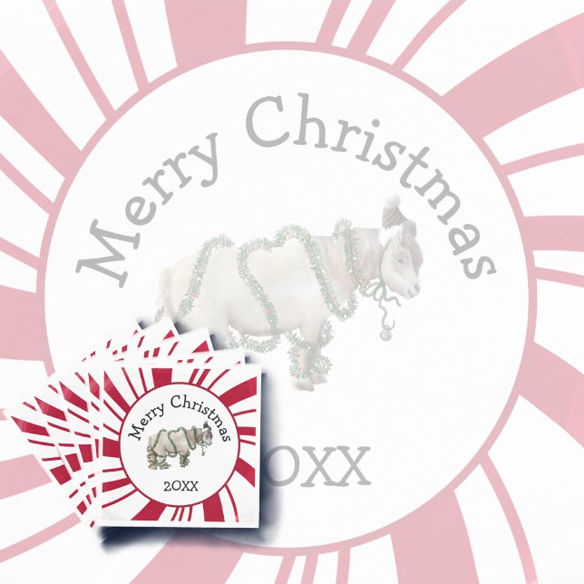 Guardanapo De Papel Merry Christmas Shetland Pony (Criador carregado)
