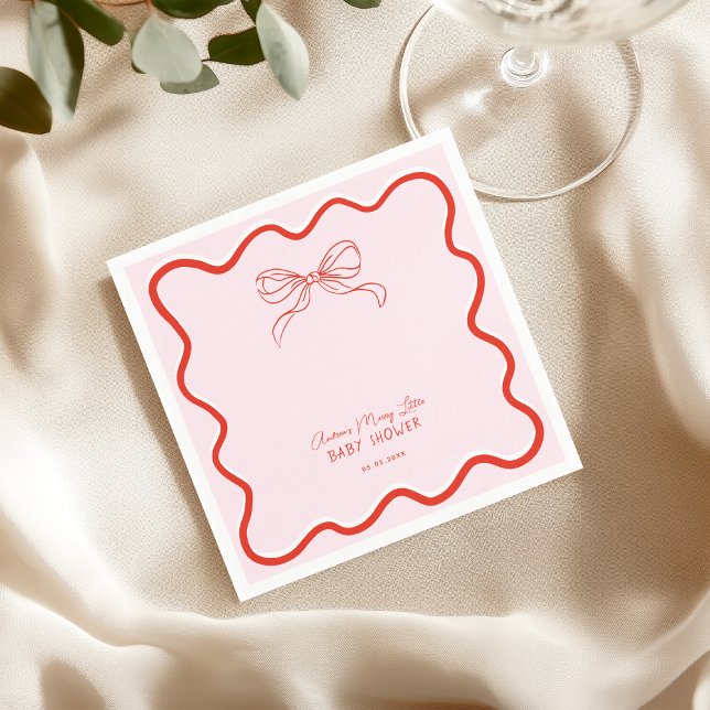 Guardanapo De Papel Merry Little Baby Shower Hand Drawn Christmas (Criador carregado)