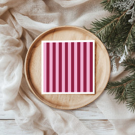 Guardanapo De Papel Merry little red stripe Christmas Party Napkin