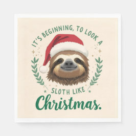 Guardanapo De Papel Merry Slothmas, Napkins