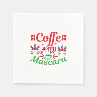 Guardanapo De Papel Merry Xmas Cafeine E Mascara