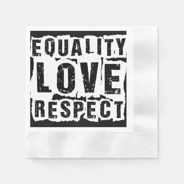 Guardanapo De Papel Mês do Orgulho de Igualdade e Respeito (Frente)