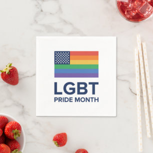 Guardanapo De Papel Mês do Orgulho LGBT Estados Unidos