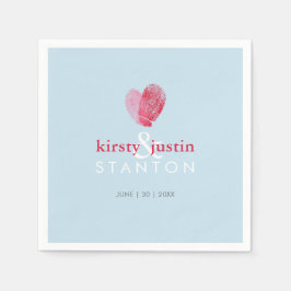 Guardanapo De Papel Mesa DE CASAMENTO DECOR impressões digitais fofinh