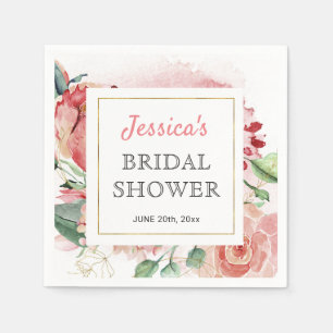 Guardanapo De Papel Mesa de Peony Primavera Papel coquetel