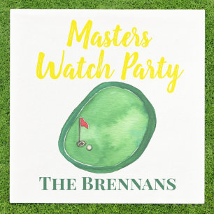 Guardanapo De Papel Mestrado Golf Watch Party
