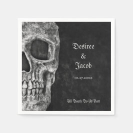 Guardanapo De Papel Metade Gótica, Legal, Negra E Grunge Branco