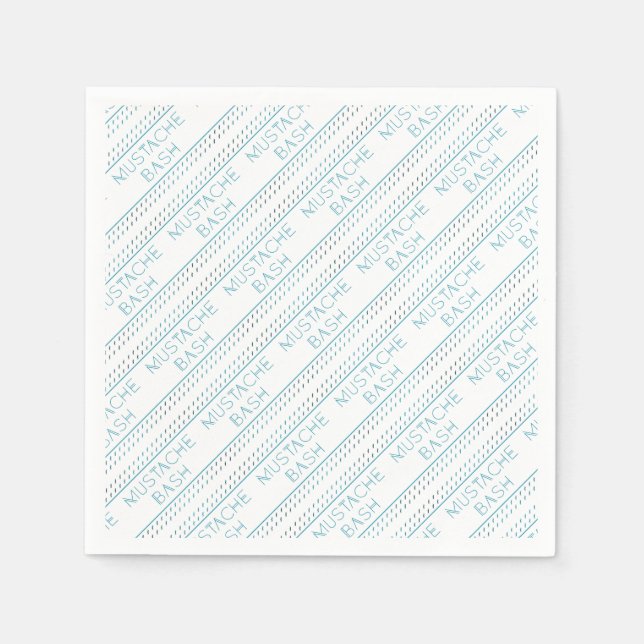 Guardanapo De Papel Metro de Bacia Mustache (Frente)