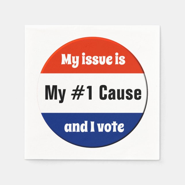 Guardanapo De Papel Meu Eleitor Eleitoral (Frente)