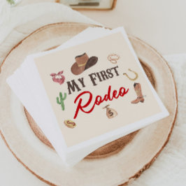 Guardanapo De Papel Meu Primeiro Aniversário Rodeo Cowboy 1 rua