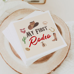 Guardanapo De Papel Meu Primeiro Aniversário Rodeo Cowboy 1 rua