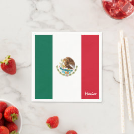 Guardanapo De Papel México Napkins, partido mexicano Bandeira/adeptos 