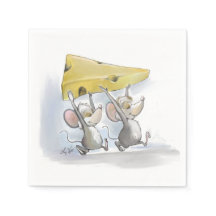 Mic e Mac trazendo o queijo