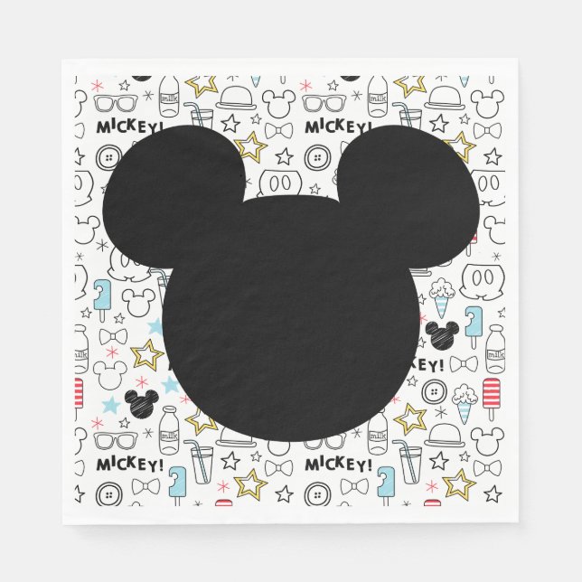 Guardanapo De Papel Mickey Mouse Fun Birthday party napkin (Frente)