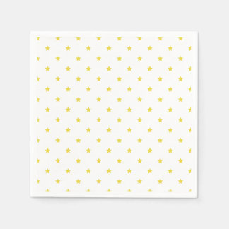 Guardanapo De Papel Micro Stars Golden Yellow - White
