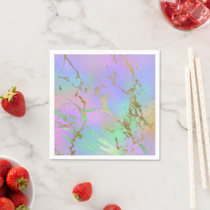 Guardanapo De Papel Milênio Marble Jogo-Arco-Íris Coletivo Ombre