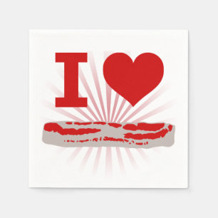 Guardanapo De Papel Mim bacon do coração