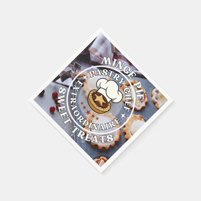 Guardanapo De Papel Mince Pie Paery Chef Extraordinaire Sweet Treats (Canto)