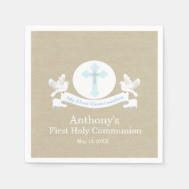 Guardanapo De Papel Minha Primeira Comunhão Personalizada Napkin