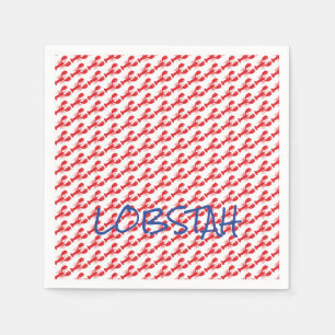 Guardanapo De Papel Mini Lagostas Vermelhas Láteas brancas de Maine Az