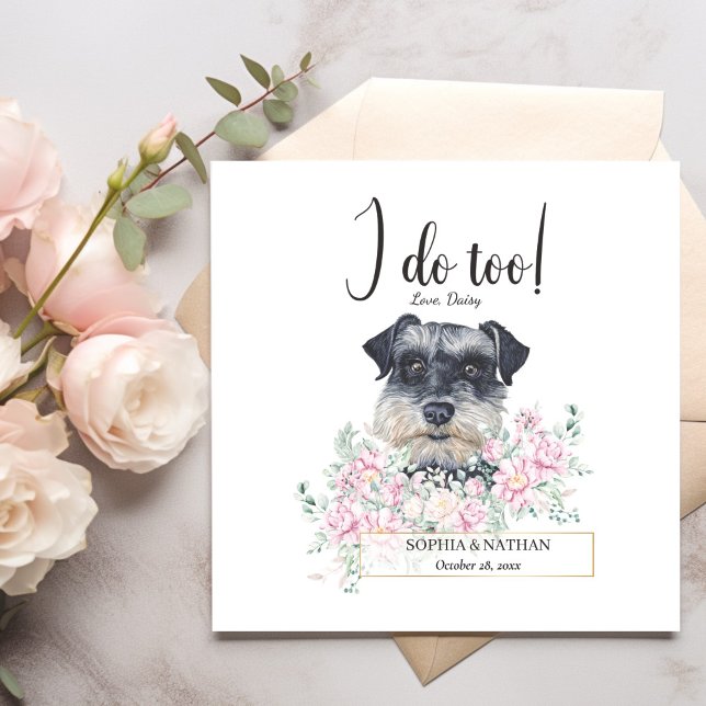 Guardanapo De Papel Miniatura Cachorro Schnauzer Casamento Cocktail Na (Criador carregado)