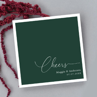 Guardanapo De Papel Minimalismo monograma: alegria ao feliz Casal